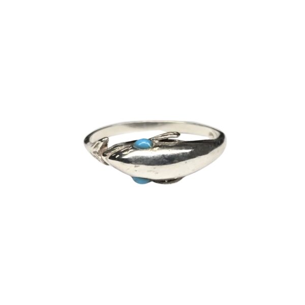 Bague en argent en forme de dauphin (835)