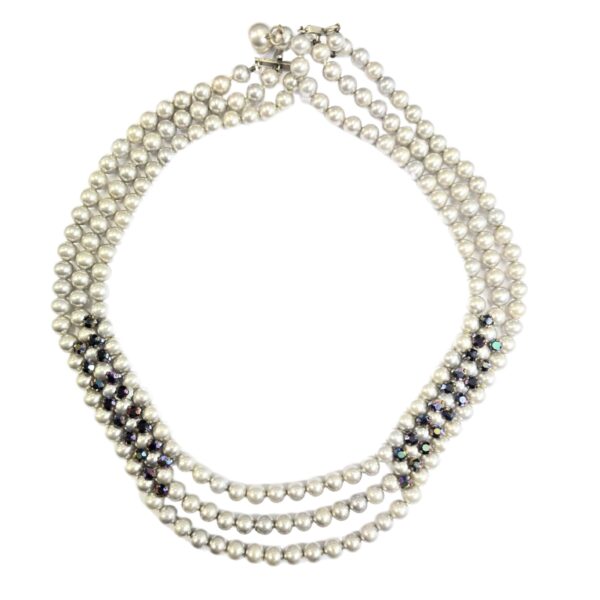 Grey pearl necklace - Image 2