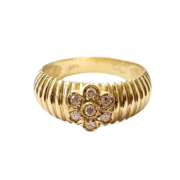 Bague en or avec diamants (14k) – Image 3