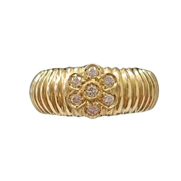 Bague en or avec diamants (14k) – Image 2