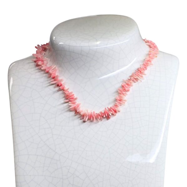 Collier en quartz rose